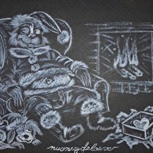 Fan art du Grinch dans une scène hivernale poétique autour du coeur retrouvé
