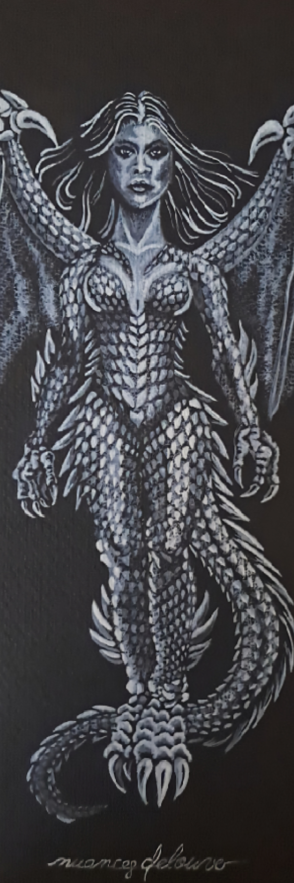 Marque-page illustré The Dragoness par Nuances de Louve